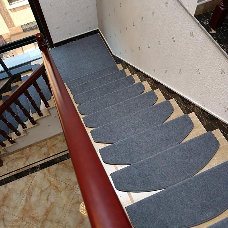 Non Slip Stair Treads Mat Self Adhesive Safety Pad for Wooden Landing Stairs