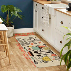 Cartoon Tableware Kitchen Strip Mat Anti Slip Carpet