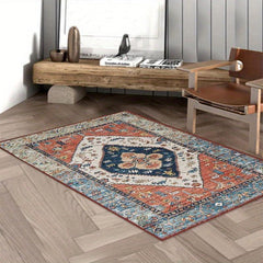 Vintage Persian Area Rug Non-slip Floor Mat For Living Room