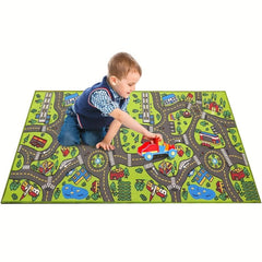 Extra Large Urban Life Carpet Play Mat for Kids Multicolor Learning Mat