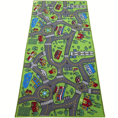 Extra Large Urban Life Carpet Play Mat for Kids Multicolor Learning Mat