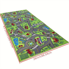 Extra Large Urban Life Carpet Play Mat for Kids Multicolor Learning Mat