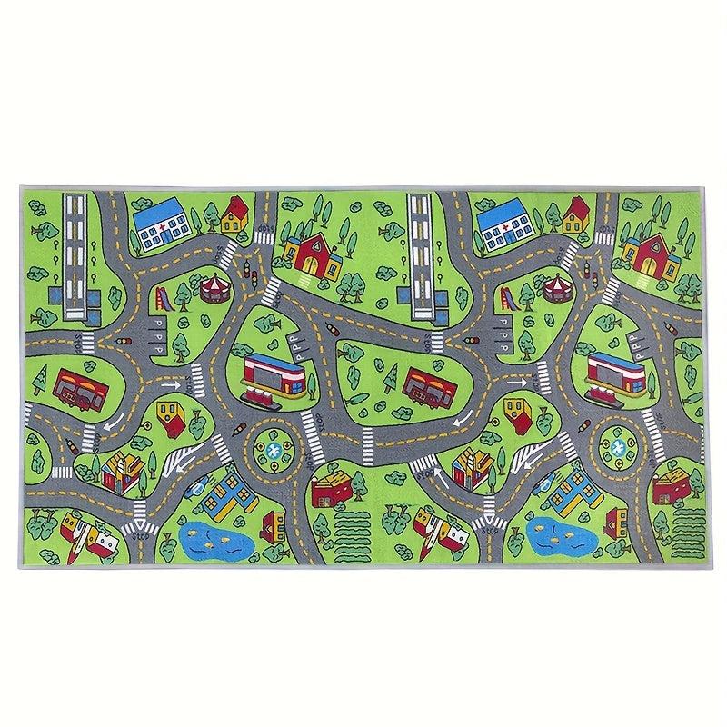 Extra Large Urban Life Carpet Play Mat for Kids Multicolor Learning Mat