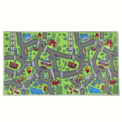 Extra Large Urban Life Carpet Play Mat for Kids Multicolor Learning Mat
