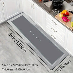 Soft Diatom Mud Kitchen Floor Mat Non-slip Oilproof Waterproof Mat