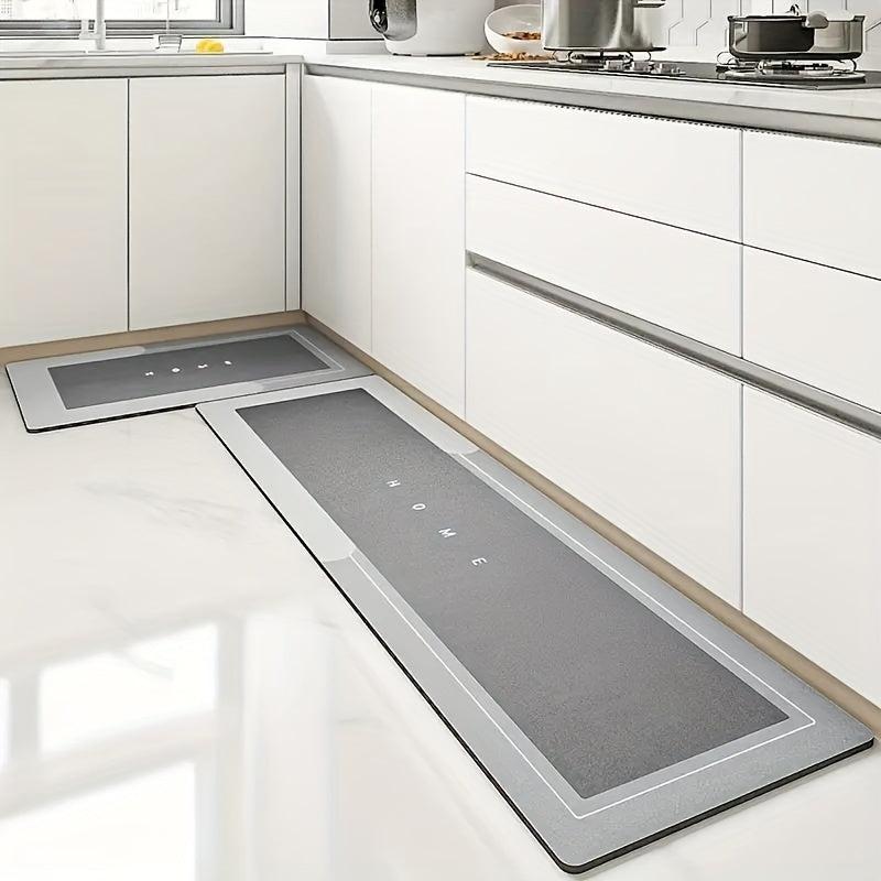 Soft Diatom Mud Kitchen Floor Mat Non-slip Oilproof Waterproof Mat