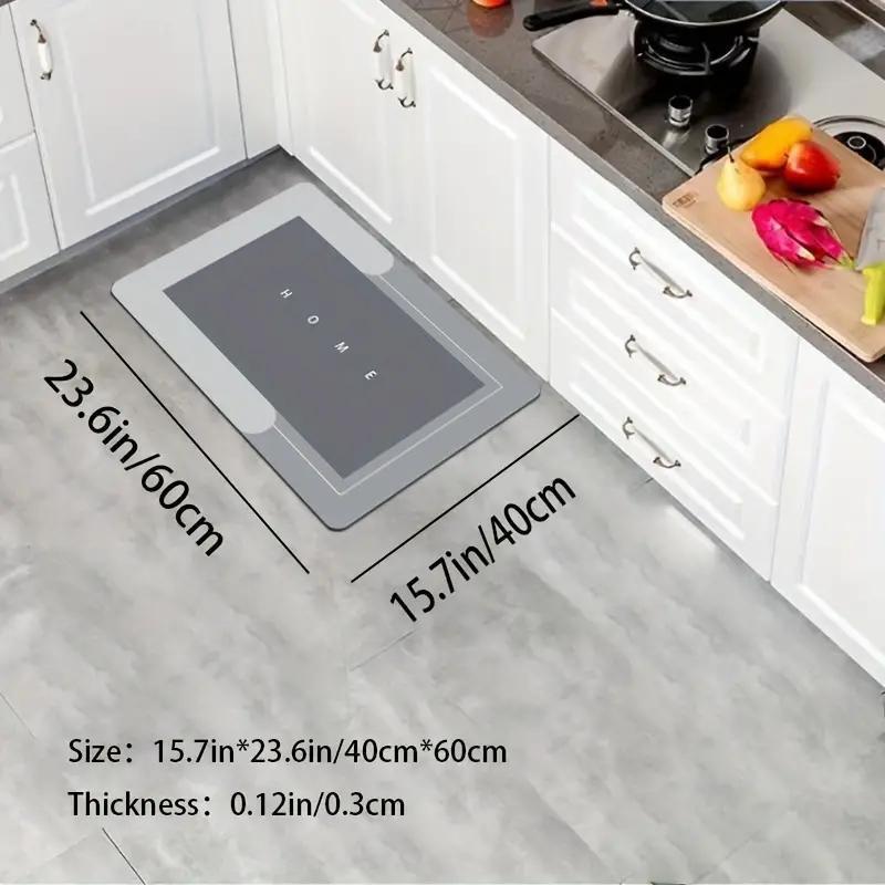 Soft Diatom Mud Kitchen Floor Mat Non-slip Oilproof Waterproof Mat