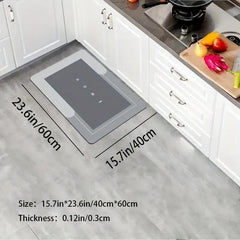 Soft Diatom Mud Kitchen Floor Mat Non-slip Oilproof Waterproof Mat