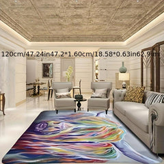 Highland Cow Rug Non-Slip Mat Floor Soft Carpet