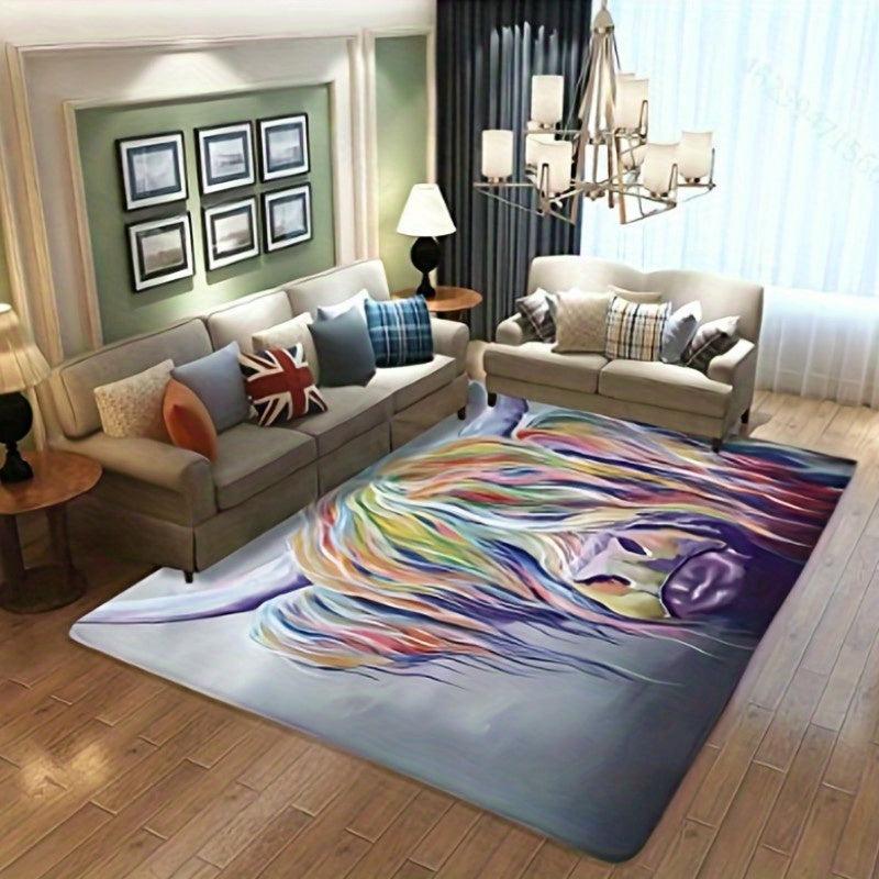 Highland Cow Rug Non-Slip Mat Floor Soft Carpet