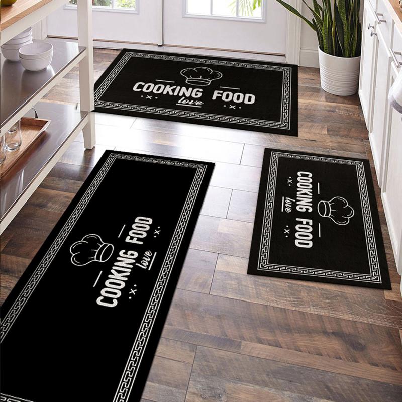 Non Slip Letter Kitchen Living Room Bedroom Rug Soft Durable Floor Mat