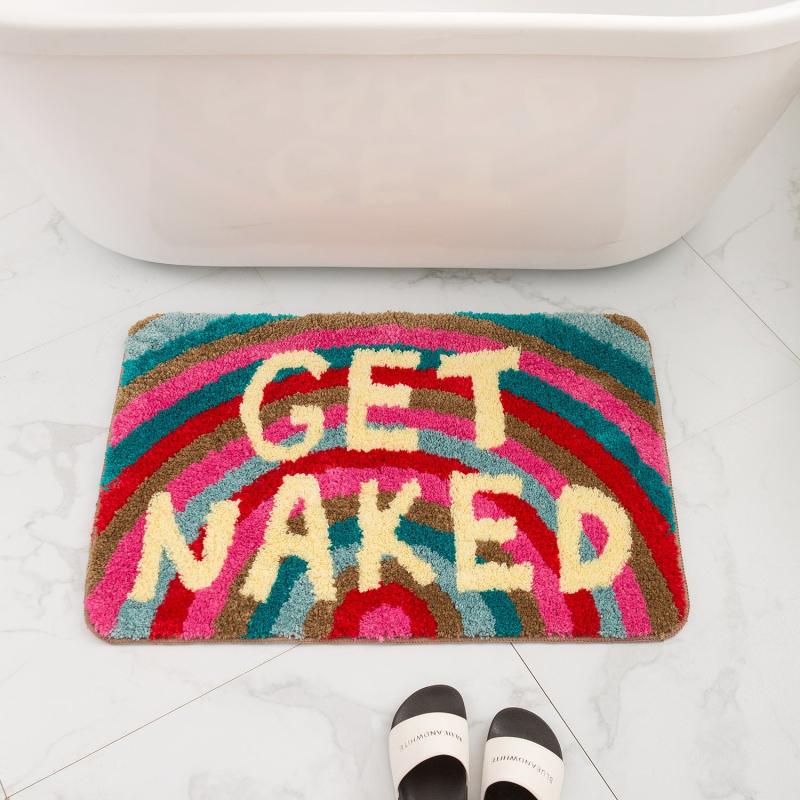 Soft Absorbent Shaggy Bathroom Rug Non Slip Plush Carpet