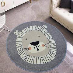 Soft Fluffy Lion Rug Non Slip Shaggy Carpet for Teen Room Decoration