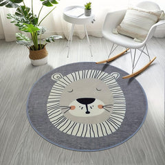 Soft Fluffy Lion Rug Non Slip Shaggy Carpet for Teen Room Decoration