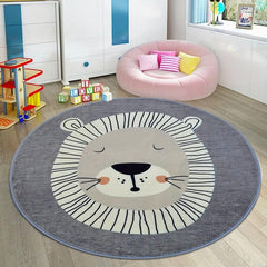 Soft Fluffy Lion Rug Non Slip Shaggy Carpet for Teen Room Decoration