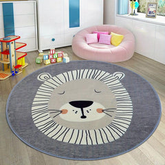 Soft Fluffy Lion Rug Non Slip Shaggy Carpet for Teen Room Decoration