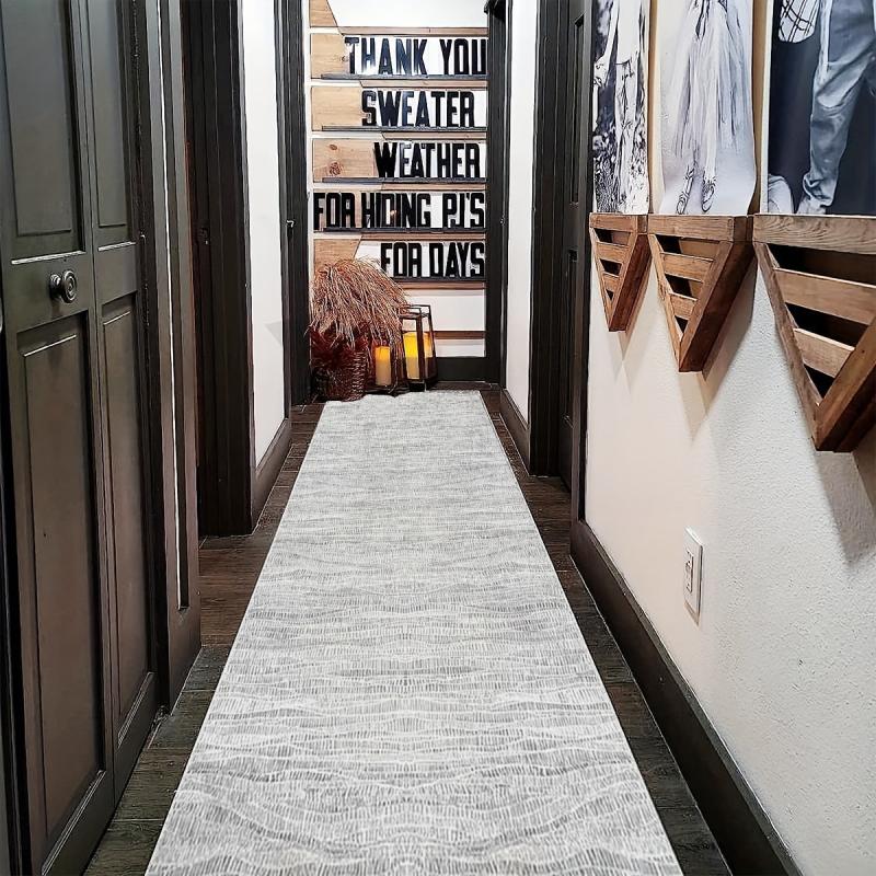 Textured Pattern Indoor Runner Rug for Home Decor