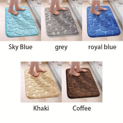 Soft Memory Foam Bath Mat Non Slip Washable Bathroom Floor Mat
