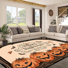 Pumpkin Demon Halloween Carpet Non Slip Easy to Clean