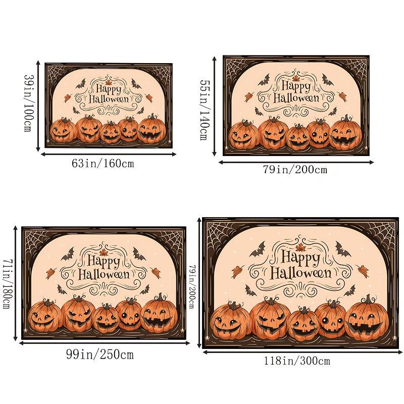 Pumpkin Demon Halloween Carpet Non Slip Easy to Clean