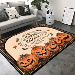 Pumpkin Demon Halloween Carpet Non Slip Easy to Clean
