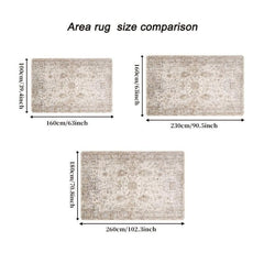Persian Anti-fatigue Kitchen Rug Vintage Area Rug Soft Faux Sheepskin Mat