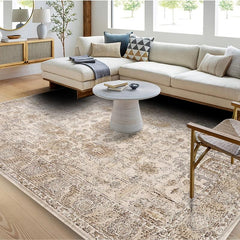 Persian Anti-fatigue Kitchen Rug Vintage Area Rug Soft Faux Sheepskin Mat