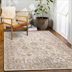 Persian Anti-fatigue Kitchen Rug Vintage Area Rug Soft Faux Sheepskin Mat