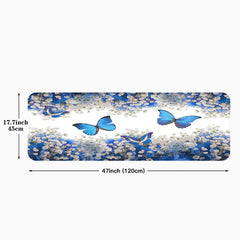Anti Fatigue 3D Butterfly Kitchen Rug Non-slip Floor Mat