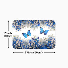 Anti Fatigue 3D Butterfly Kitchen Rug Non-slip Floor Mat