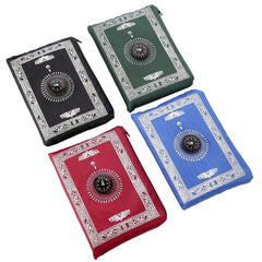 1pc Muslim Prayer Mat Portable Outdoor Home Camping Compass Carpet