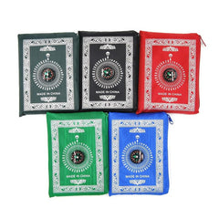 1pc Muslim Prayer Mat Portable Outdoor Home Camping Compass Carpet