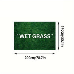 WET GRASS Kitchen Rug Polyester Carpet for Living Room Comfort Mats