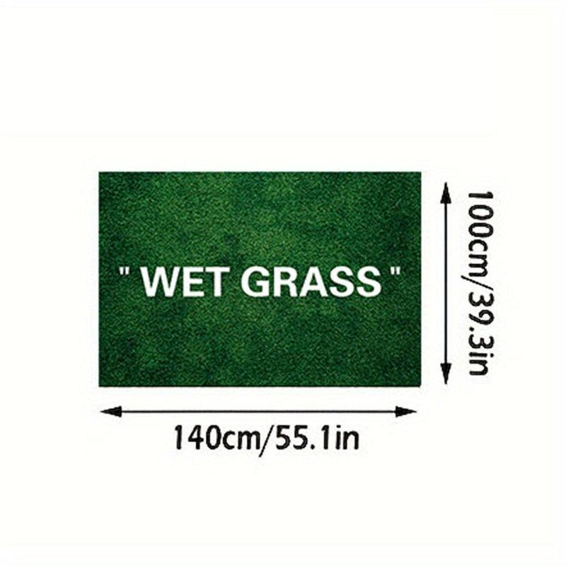 WET GRASS Kitchen Rug Polyester Carpet for Living Room Comfort Mats
