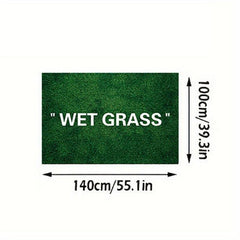 WET GRASS Kitchen Rug Polyester Carpet for Living Room Comfort Mats
