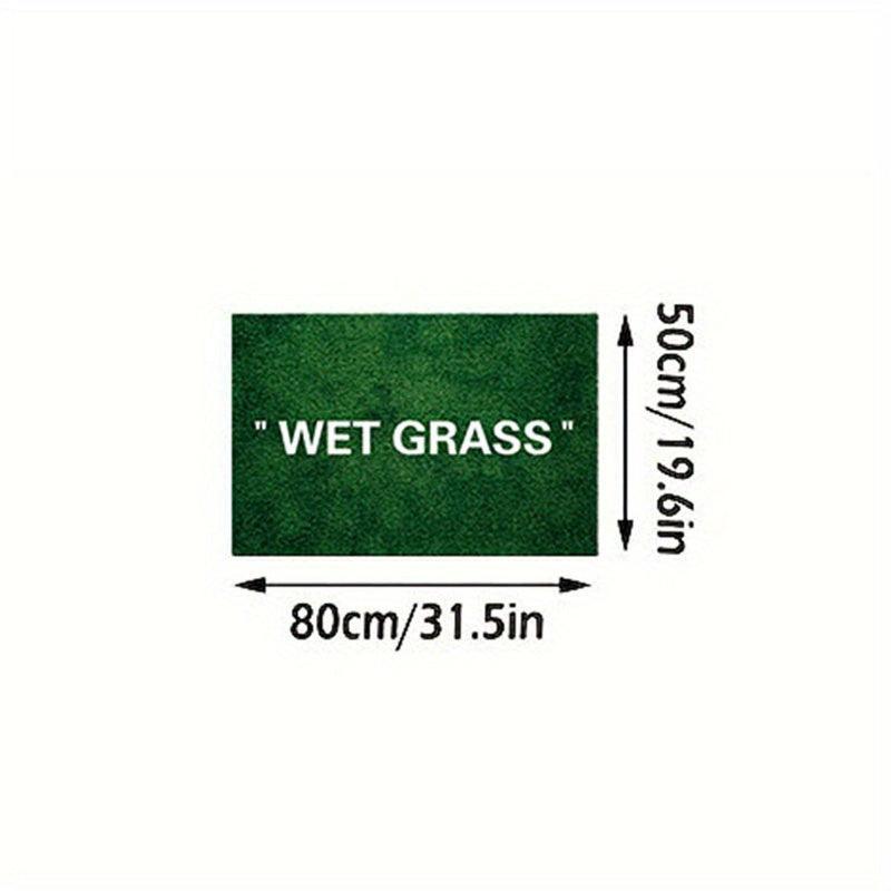 WET GRASS Kitchen Rug Polyester Carpet for Living Room Comfort Mats