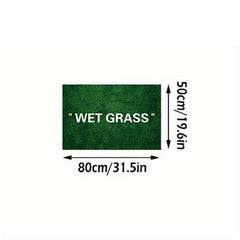WET GRASS Kitchen Rug Polyester Carpet for Living Room Comfort Mats