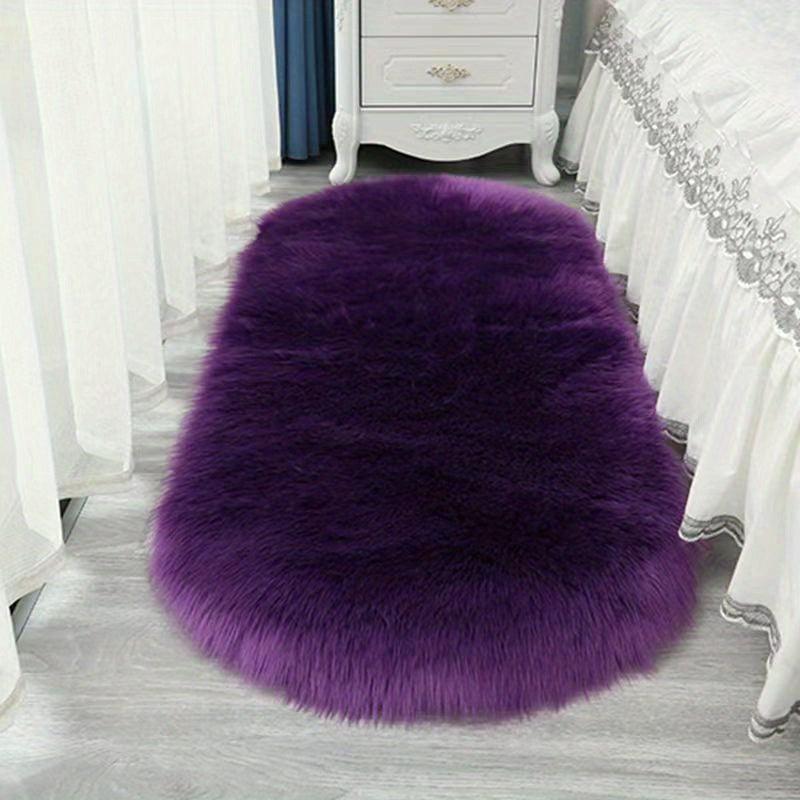 Modern Oval Rug Soft Floor Carpet For Bedroom