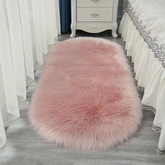 Modern Oval Rug Soft Floor Carpet For Bedroom