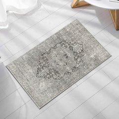 Geometric Doormat for Bohemian Living Room Non Slip Backing