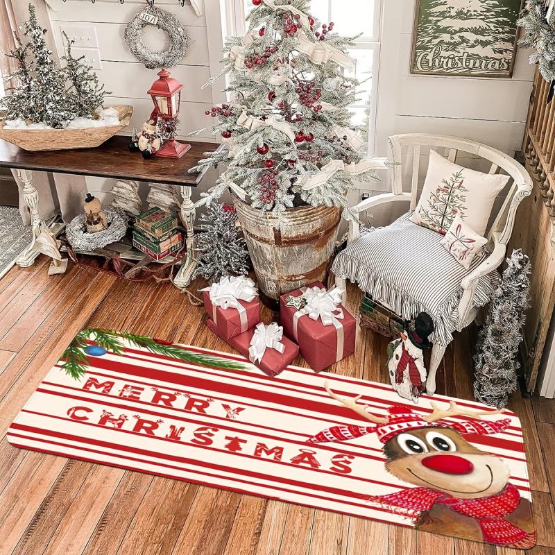 Christmas Decor Area Rug Kitchen Bedroom Living Room Floor Mat