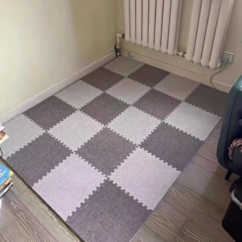 Foam Floor Mat 11.8X11.8 Square Interlocking Tiles with Border
