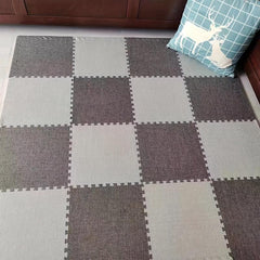 Foam Floor Mat 11.8X11.8 Square Interlocking Tiles with Border