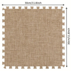 Foam Floor Mat 11.8X11.8 Square Interlocking Tiles with Border