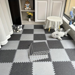 Foam Floor Mat 11.8X11.8 Square Interlocking Tiles with Border