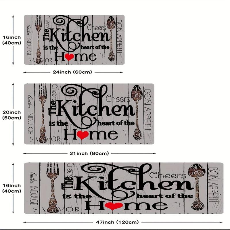 Memory Foam Kitchen Rug Soft Anti Fatigue Mat Non Slip