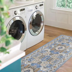 Boho Hallway Runner Soft Kitchen Rug Non Slip Bathroom Washable