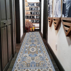 Boho Hallway Runner Soft Kitchen Rug Non Slip Bathroom Washable