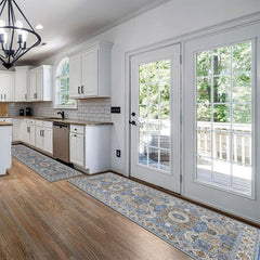 Boho Hallway Runner Soft Kitchen Rug Non Slip Bathroom Washable