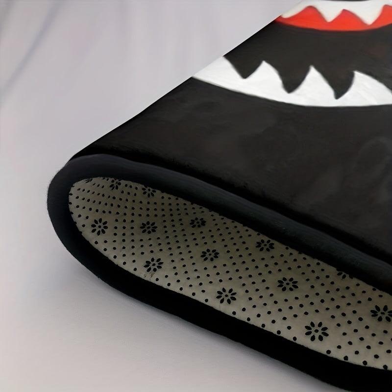 Large Camouflage Shark Face Rug 24x36 In